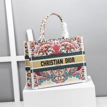 Dior Medium Book Tote Bag In Heart Lights Dior Embroidery Dior Medium Book Tote Bag In Heart Lights Dior Embroidery