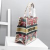 Dior Medium Book Tote Bag In Heart Lights Dior Embroidery