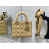 Dior Small Lady Dior My ABCDior Bag in Pastel Yellow Lambskin