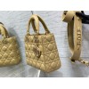 Dior Small Lady Dior My ABCDior Bag in Pastel Yellow Lambskin