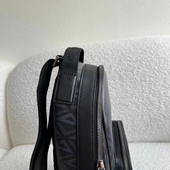 D*or mini rider sling bag in black cd diamond canvas