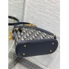 Dior C'est Medium Bag in Blue Oblique Jacquard