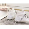 Dior Walk'N'Dior Mid-top Sneakers In White Technical Knit