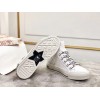 Dior Walk'N'Dior Mid-top Sneakers In White Technical Knit