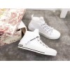 Dior Walk'N'Dior Mid-top Sneakers In White Technical Knit