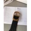 Dior 30 Montaigne 40MM Belt In Black Calfskin