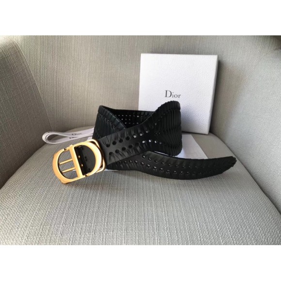 D*or 30 montaigne 40mm belt in black calfskin