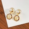 Dior Tribales Earrings in Metal and White Pearls and Multicolor Crystals