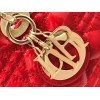 Dior Small Lady Dior Bag In Red Patent Cannage Calfskin