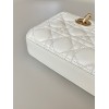 Dior Lady D-Joy Small Bag In White Cannage Lambskin