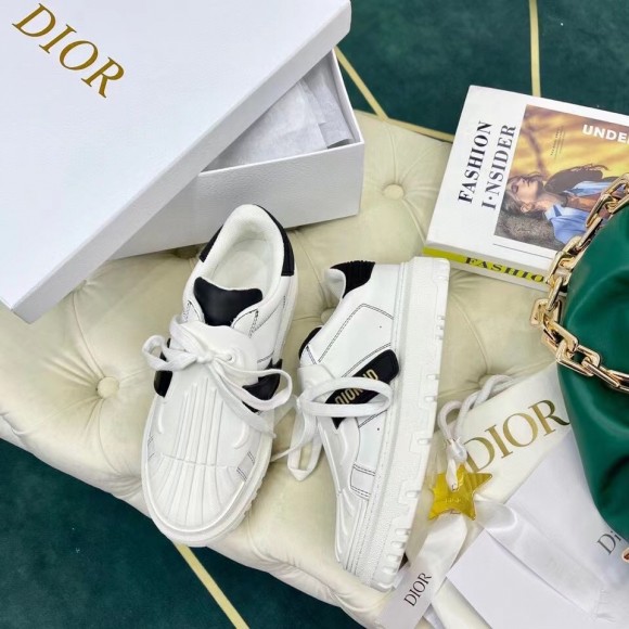 D*or D*or-id sneakers in white leather with black strap