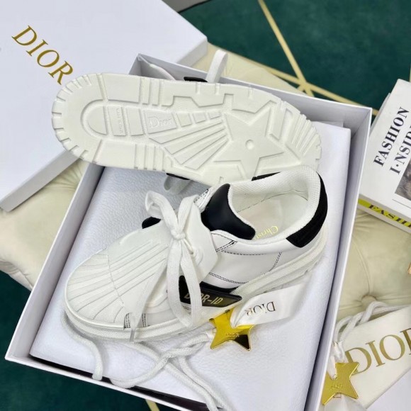 D*or D*or-id sneakers in white leather with black strap