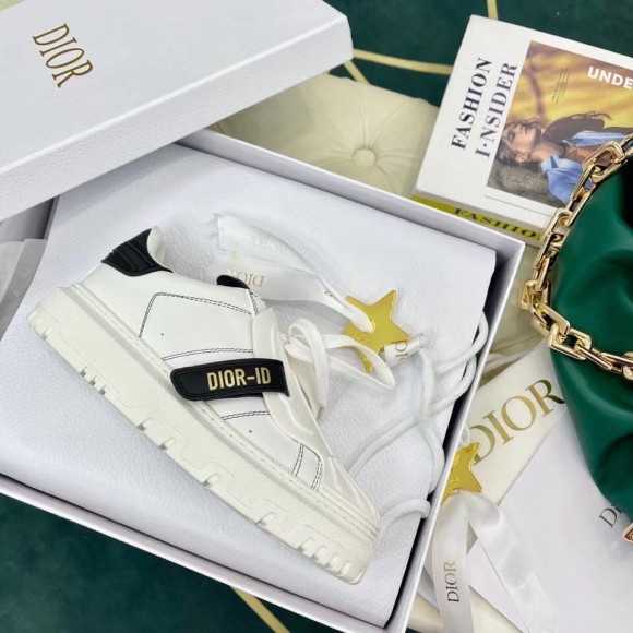 D*or D*or-id sneakers in white leather with black strap