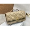 Dior Miss Dior Mini Bag In Beige Cannage Lambskin