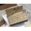 Dior Miss Dior Mini Bag In Beige Cannage Lambskin