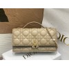 Dior Miss Dior Mini Bag In Beige Cannage Lambskin