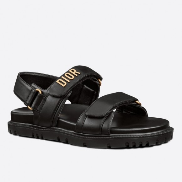 D*or D*oract sandals in black lambskin