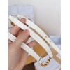 Dior Caro 15MM Belt in White Calfskin and Chain