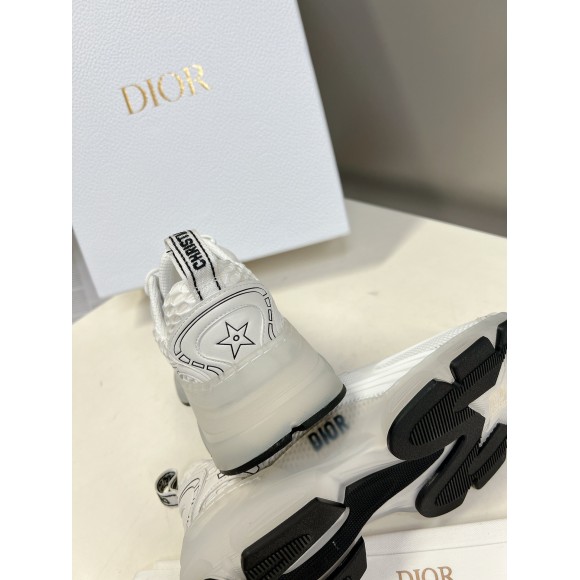 D*or vibe sneakers in white technical fabric and mesh