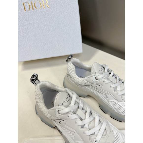 D*or vibe sneakers in white technical fabric and mesh