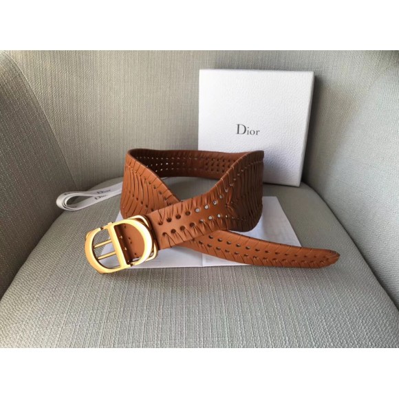 D*or 30 montaigne 40mm belt in camel calfskin