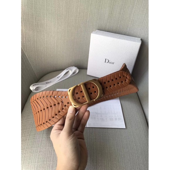 D*or 30 montaigne 40mm belt in camel calfskin