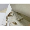 Dior Lady D-Joy Micro Bag In White Cannage Lambskin