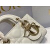 Dior Lady D-Joy Micro Bag In White Cannage Lambskin