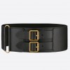 Dior D-Waist Belt 100MM In Black Smooth Calfskin