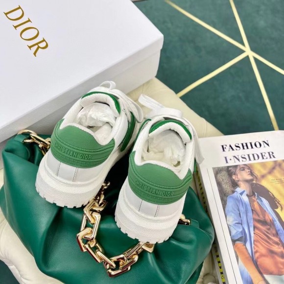 D*or D*or-id sneakers in white leather with green strap