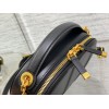 Dior CD Signature Oval Camera Bag in Black Calfskin