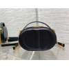 Dior CD Signature Oval Camera Bag in Black Calfskin