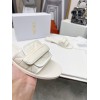 Dior Dio(r)evolution Slide Sandals In White Calfskin