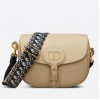 Dior Bobby Large Bag In Beige Grained Calfskin