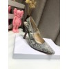 Dior J'Adior Slingback Pumps 100mm In Gray Toile de Jouy Reverse