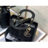 Dior Small Lady Dior My ABCDior Bag In Black Cannage Lambskin