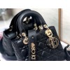 Dior Small Lady Dior My ABCDior Bag In Black Cannage Lambskin