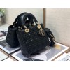 Dior Small Lady Dior My ABCDior Bag In Black Cannage Lambskin