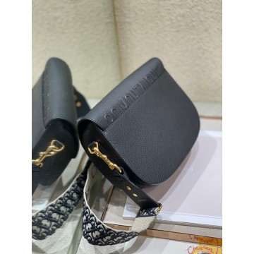 Dior Bobby Large Bag In Black Grained Calfskin Dior Bobby Large Bag In Black Grained Calfskin