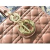 Dior Lady Dior Large Bag In Blush Cannage Lambskin