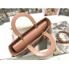 Dior Lady Dior Large Bag In Blush Cannage Lambskin
