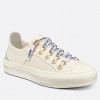 Dior Walk'n'Dior Sneakers in White Canvas and Suede Calfskin