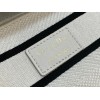 Dior Lady D-Lite Medium Bag In White Cannage Shearling