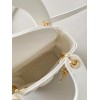 Dior Lady Dior Micro Bag In White Cannage Lambskin