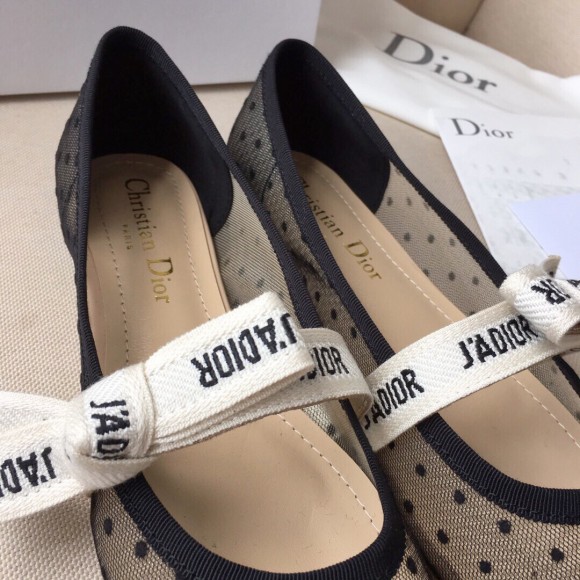 D*or miss j'aD*or ballerina flats in dotted swiss tulle