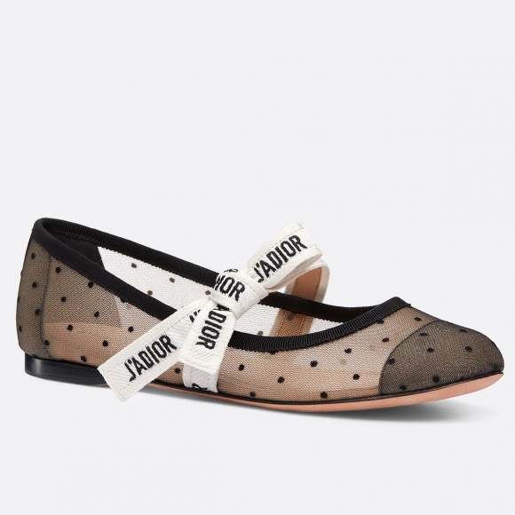 D*or miss j'aD*or ballerina flats in dotted swiss tulle