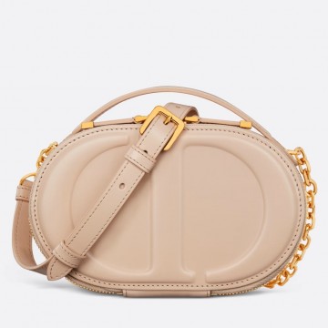 Dior CD Signature Oval Camera Bag in Beige Calfskin Dior CD Signature Oval Camera Bag in Beige Calfskin