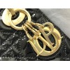 Dior Lady Dior Mini Chain Bag with Chain in Black Patent Calfskin