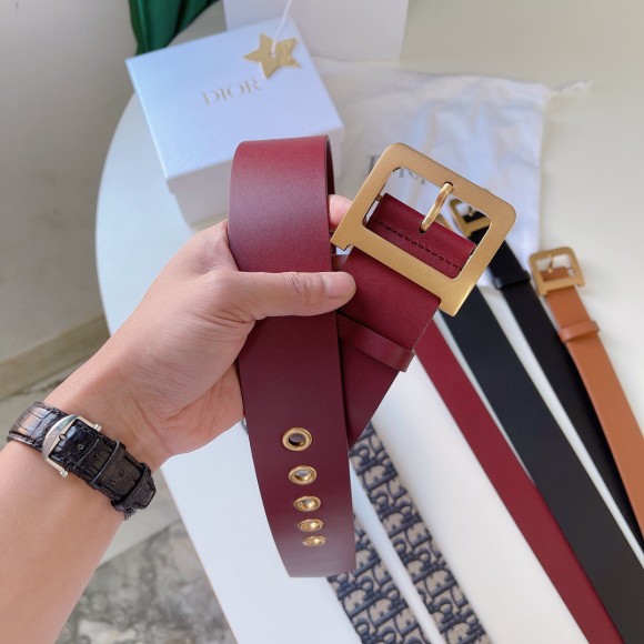 D*or D*orquake 55mm belt in red calfskin