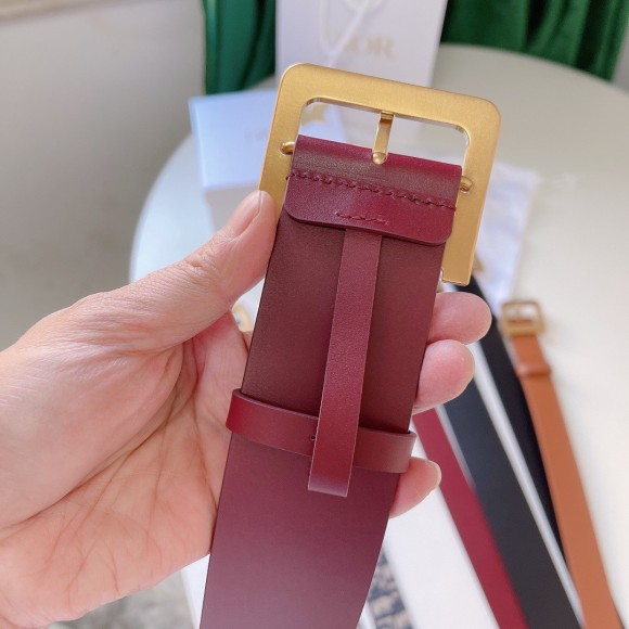 D*or D*orquake 55mm belt in red calfskin